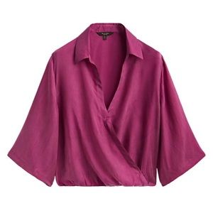 Massimo Dutti magenta top